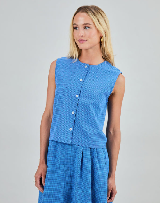 Rita Top Blue