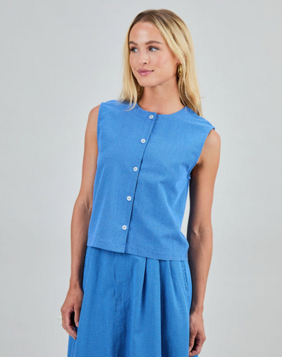 Rita Top Blue