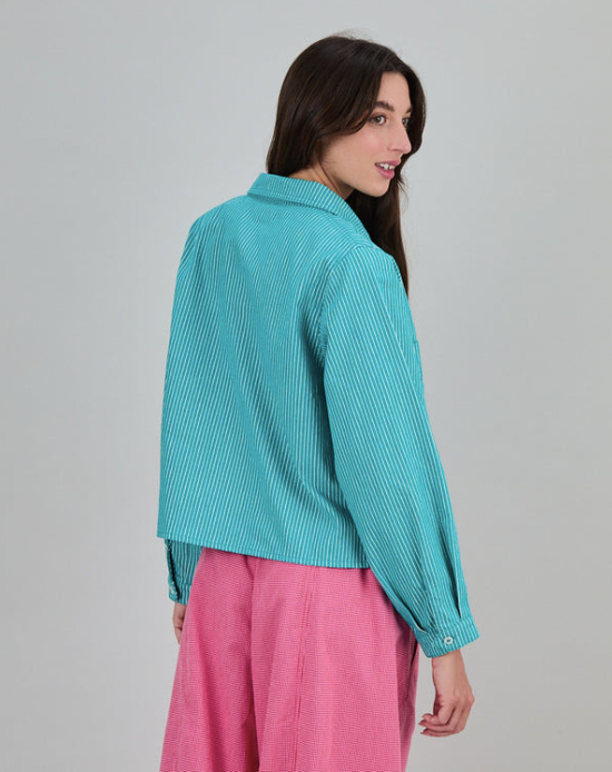 Yarisel Shirt Stripe Green
