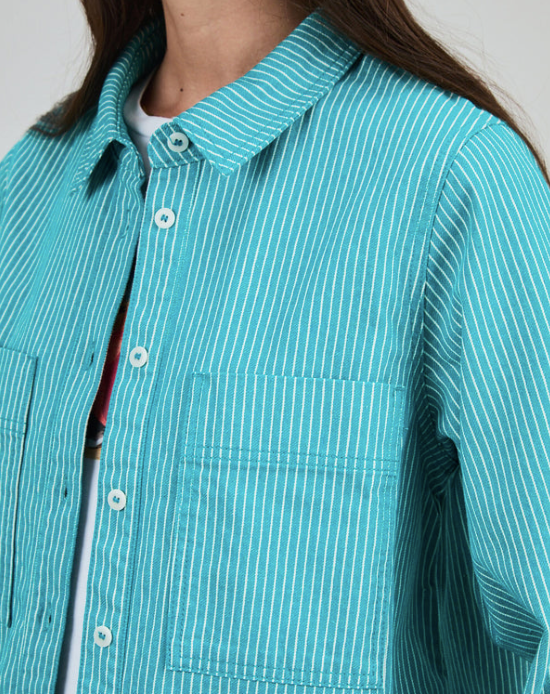 Yarisel Shirt Stripe Green