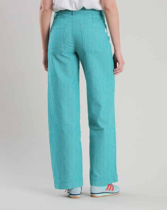 Rosa Pant Stripe Green