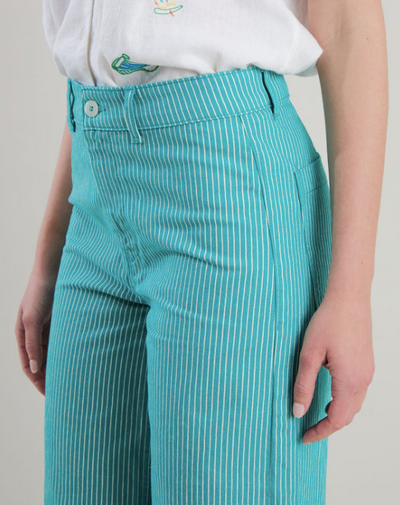 Rosa Pant Stripe Green