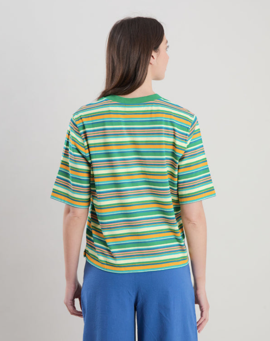 Yali Tshirt Stripe Green
