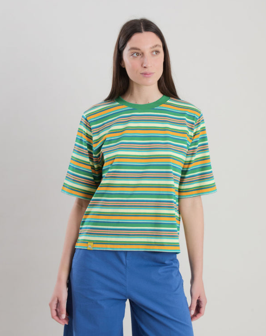 Yali Tshirt Stripe Green