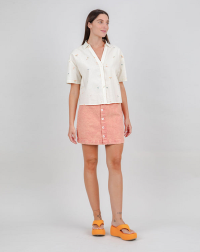 Yasmari Cropped Shirt Ecru