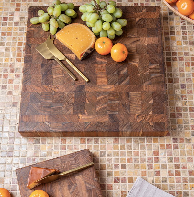 Teak End Grain Chopping Block L