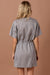 Short Sleeve Round Neckline Knit Dress Grey