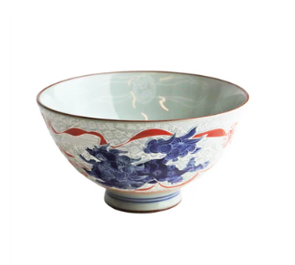 Shishi Lions Porcelain Rice Bowl