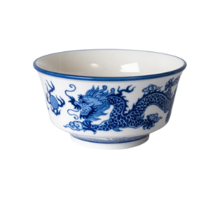 Ryu Dragon Porcelain Rice Bowl