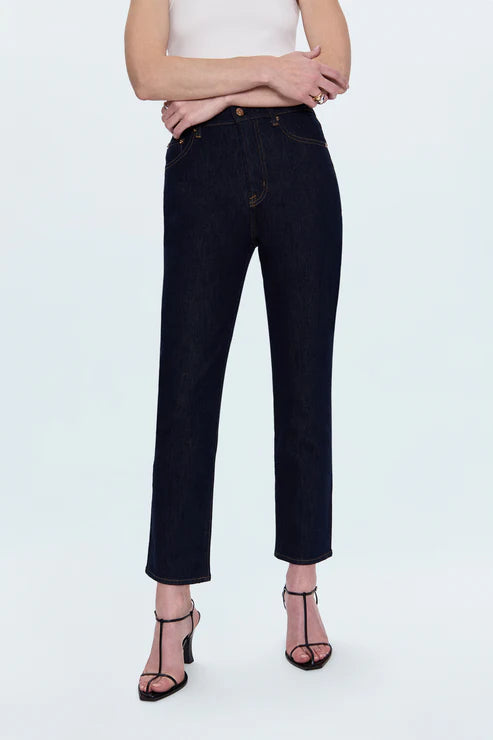 Bri High Rise Slim Straight Jean Nightfall