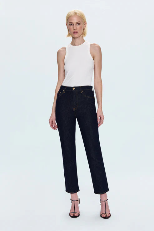 Bri High Rise Slim Straight Jean Nightfall
