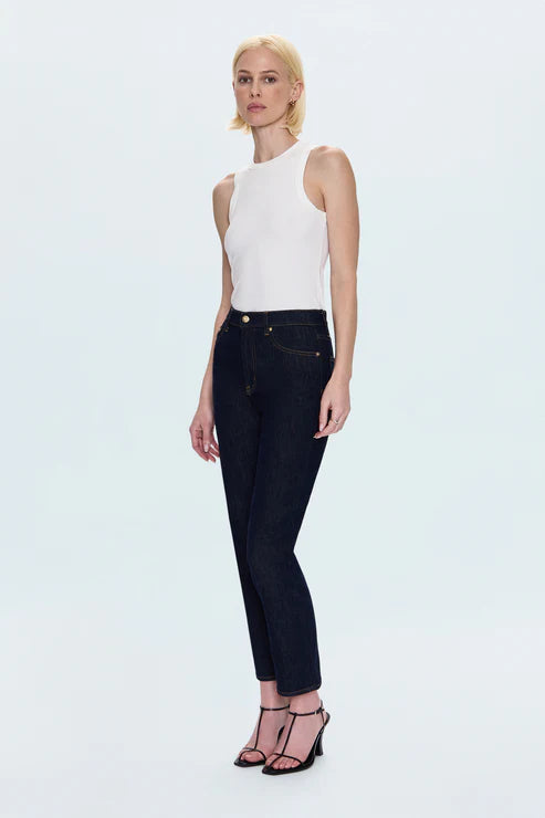 Bri High Rise Slim Straight Jean Nightfall