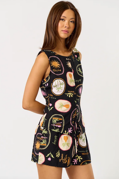 Sun Vest Black Multi