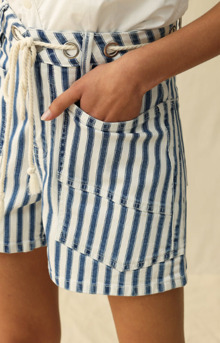 Nigeria Short White and Blue