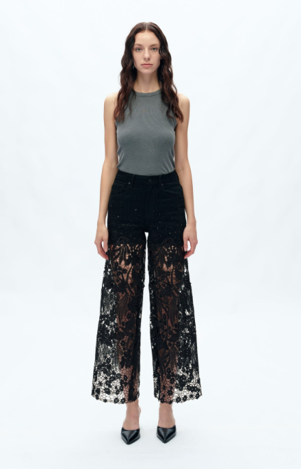 Frica Wide Leg Jean Black