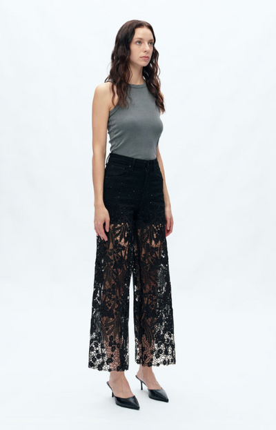 Frica Wide Leg Jean Black