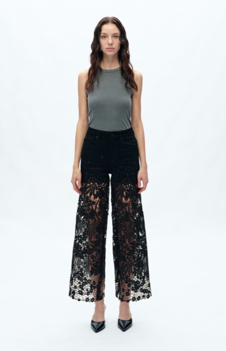 Frica Wide Leg Jean Black
