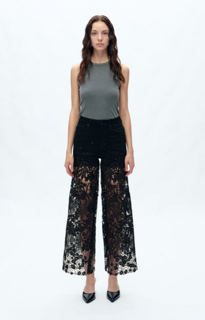 Frica Wide Leg Jean Black