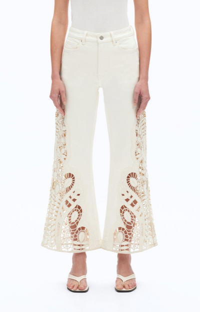 Angola Wide Leg Pant Beige