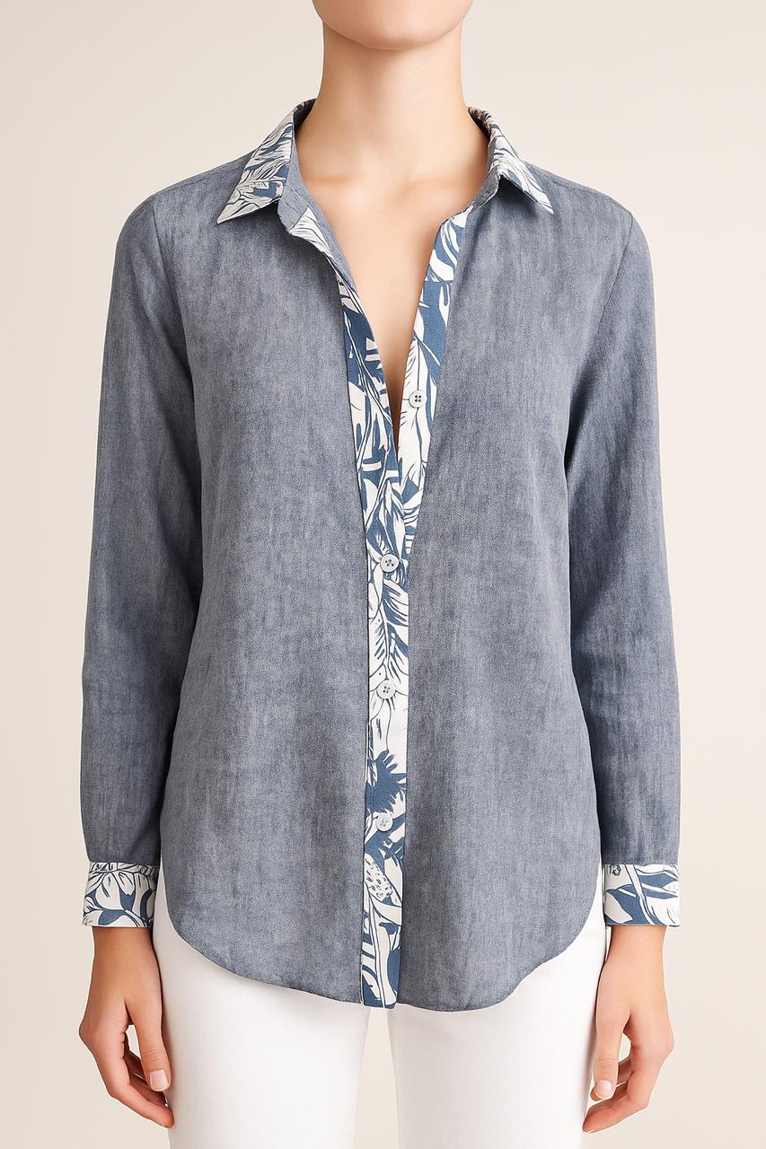 Serena Blouse Indigo