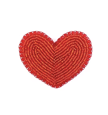 Chubby Heart Red Pin