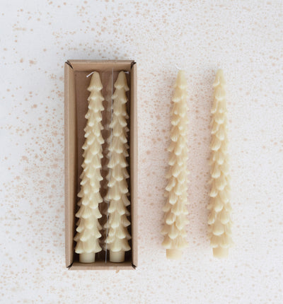 Unscented Tree Shaped Taper Candles