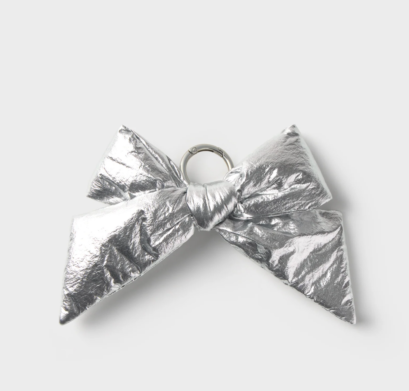 Silver Bow Charm