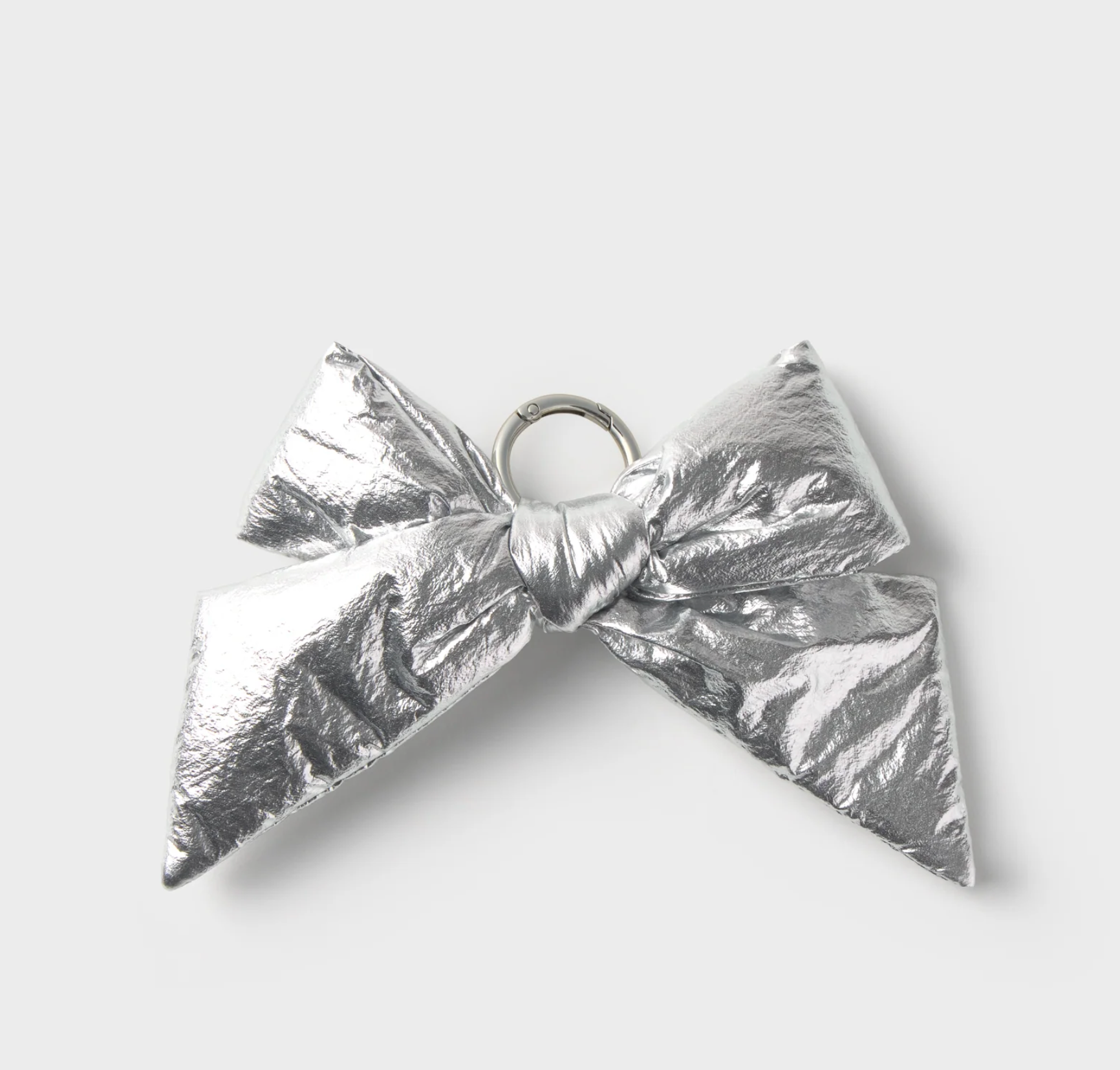 Silver Bow Charm
