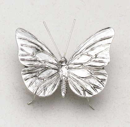 Decorative Antique Pewter Butterfly