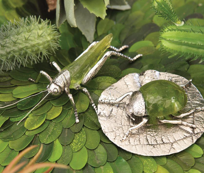 Decorative Green Grasshopper