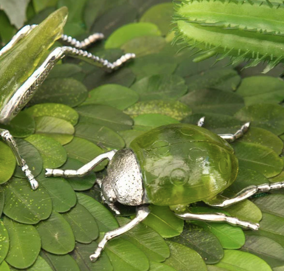 Decorative Green Ladybug