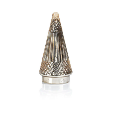 Siberian Antique Glass Led Tree Gold