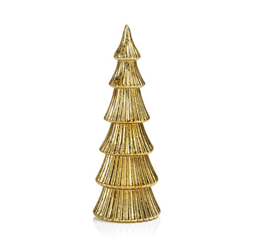 LED Ribbed Antique Tree Gold L