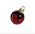 LED Metallic Glass Oversized Ornament Ball Red