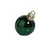 LED Metallic Glass Oversized Ornament Ball Green