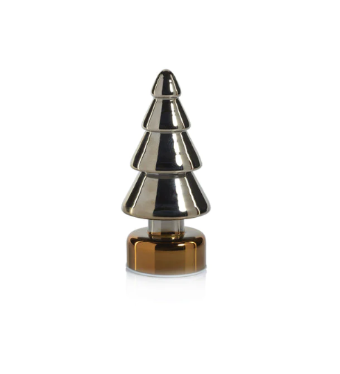 Lodgepole Pine Tree Silver with Gold Base