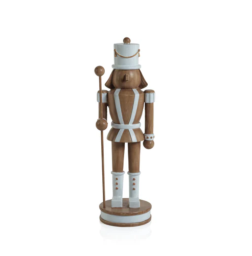 Decorative Nutcracker with Pole Brown