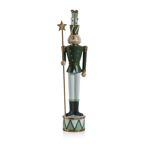 Nutcracker Soldier with Star Green