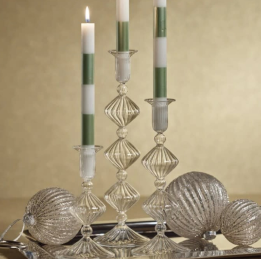 Candeliere Glass Taper Holder