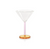 Veglia Martini Glass Light Pink Light Amber