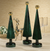 LED Tree with Globe Finial Green w Gold