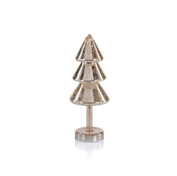 Noel Sparkle Spruce LED Tree Gold 12.25 in
