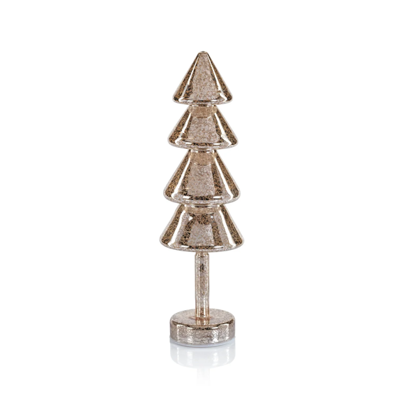 Noel Sparkle Spruce LED Tree Gold 15.75 in