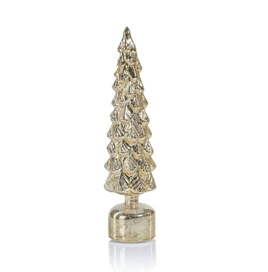 Mountain Pine Rotating LED Tree Antique Gold