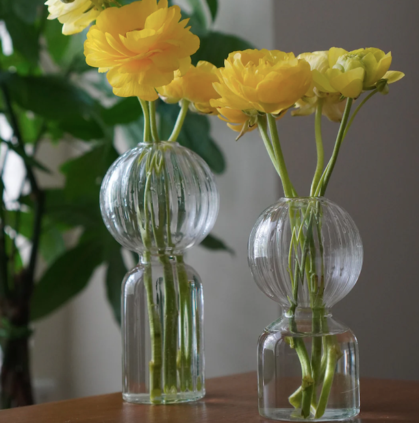 Ritz Single Stem Glass Vase Clear