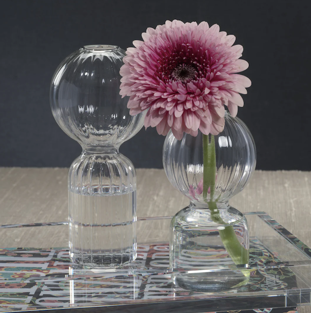 Ritz Single Stem Glass Vase Clear