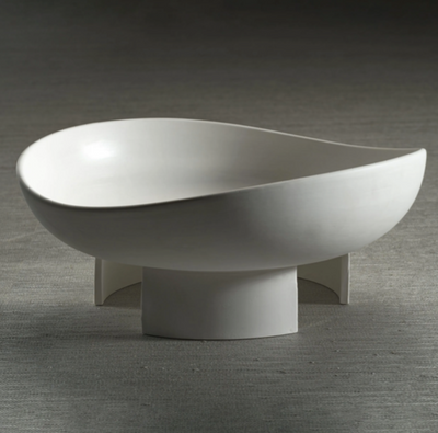 Kutani White Ceramic Bowl