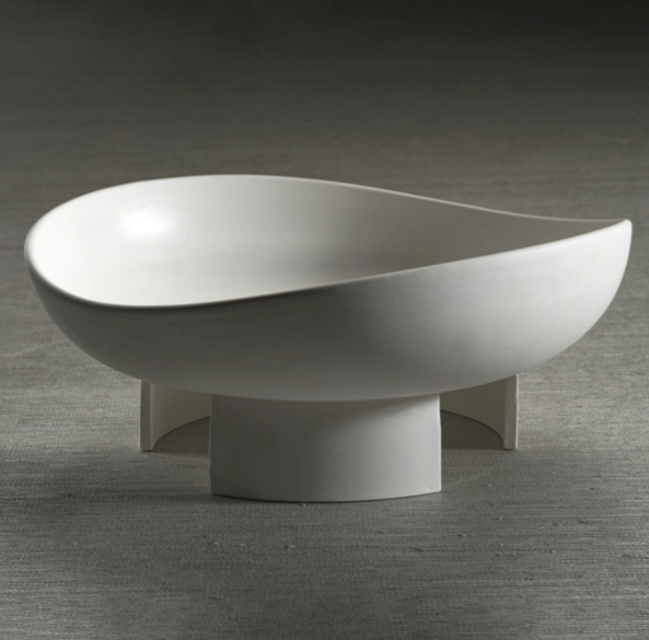Kutani White Ceramic Bowl