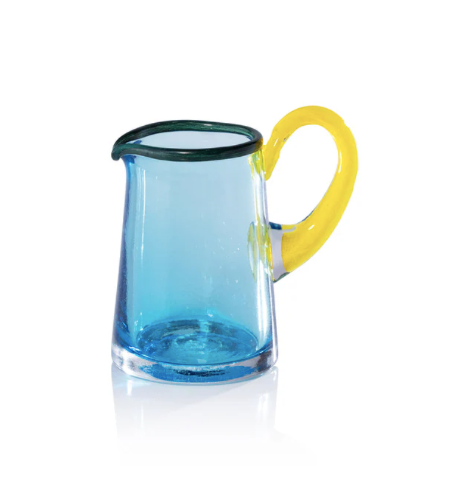 Lagoon Juice Glass Pitcher Aqua Green Yellow S