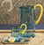 Lagoon Juice Glass Pitcher Aqua Green Yellow